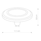Nowodvorski REFLECTOR LENS LED, GU10, ES111, 9W 50/60Hz - Tworzywo sztuczne - Czarny II 9343