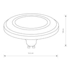 Nowodvorski REFLECTOR LENS LED, GU10, ES111, 9W 50/60Hz - Tworzywo sztuczne - Biały II 9345