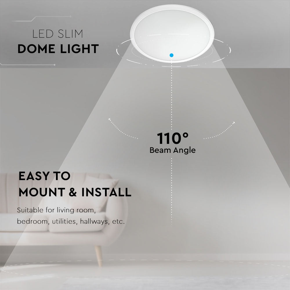12W Plafon LED slim / Chip SAMSUNG / Barwa:6400K