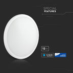 12W Plafon LED slim / Chip SAMSUNG / Barwa:3000K