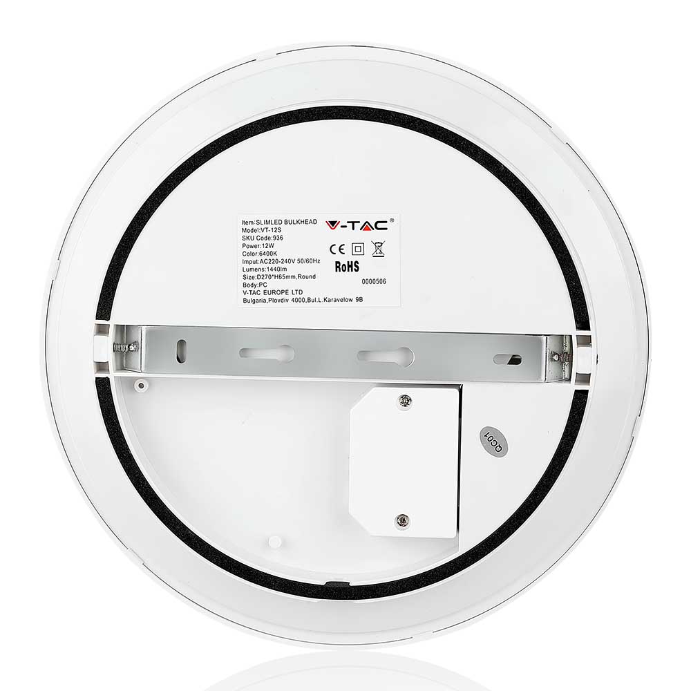 12W Plafon LED slim / Chip SAMSUNG / Barwa:4000K