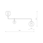 Nowodvorski Kinkiet MONACO 25W only LED 50/60Hz - Szkło - Czarny 9362