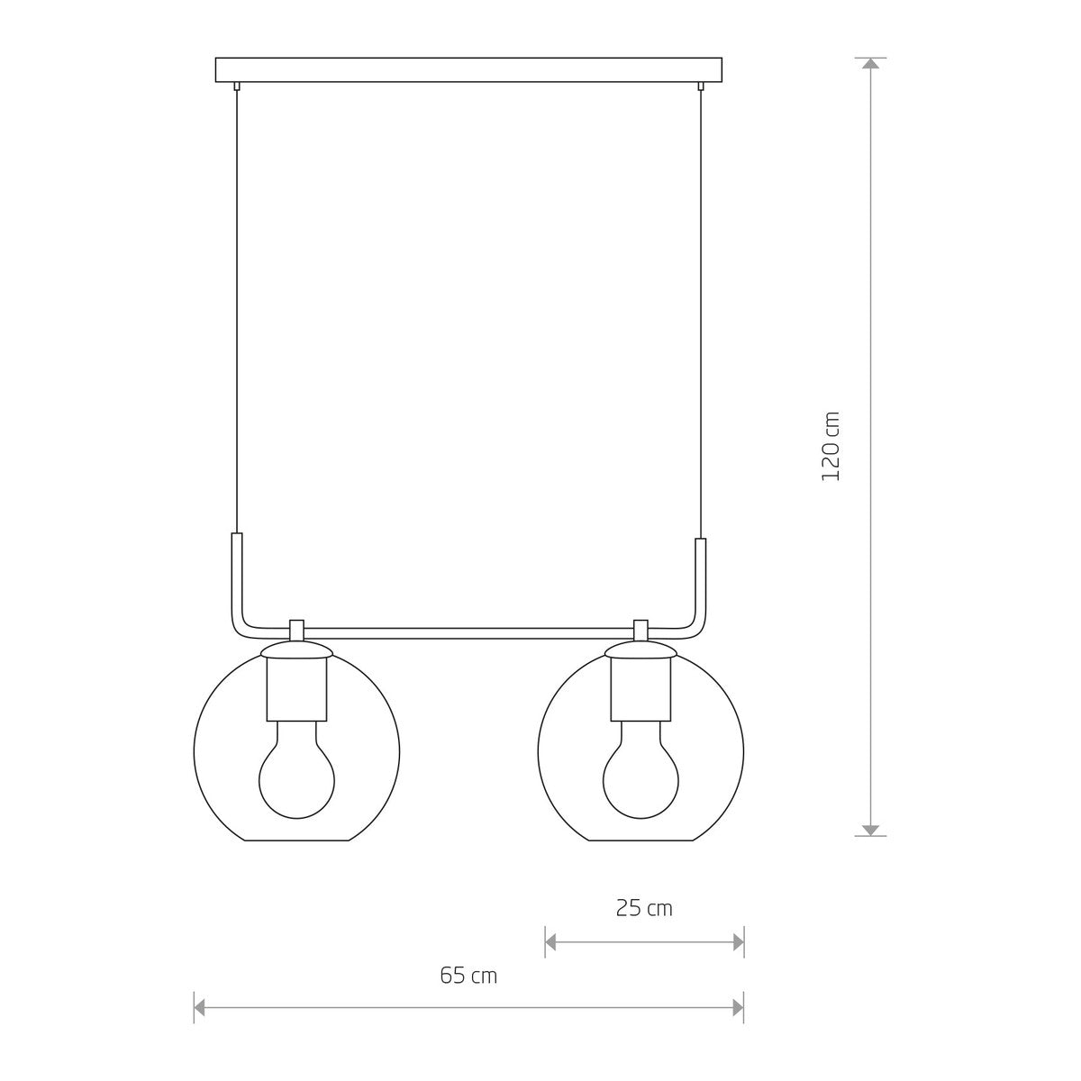 Nowodvorski Lampa wisząca MONACO 25W only LED 50/60Hz - Szkło - Czarny I 9363