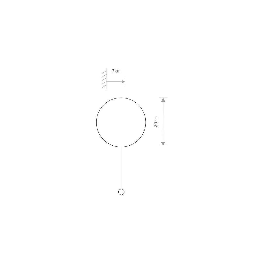 Nowodvorski Kinkiet z włącznikiem MINIMAL 10W only LED 50/60Hz - Drewno - Dębowy 9377