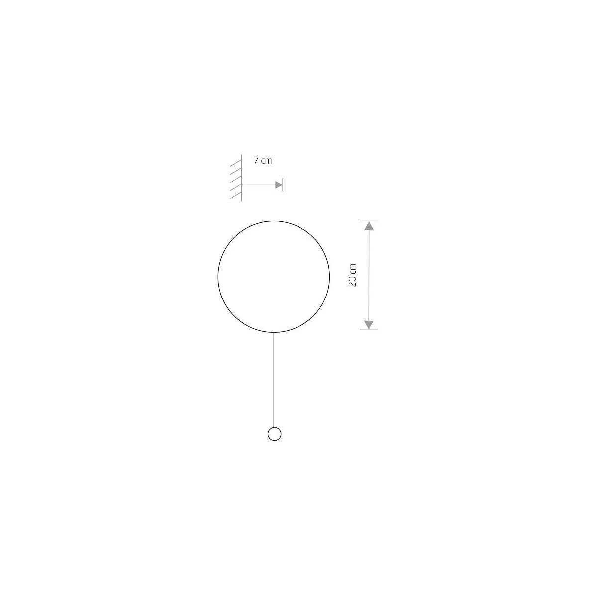 Nowodvorski Kinkiet z włącznikiem MINIMAL 10W only LED 50/60Hz - Drewno - Dębowy 9377