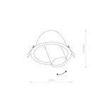 Nowodvorski Lampa downlights podtynkowa DOT 10W only LED 50/60Hz - Stal lakierowana - Biały 9378