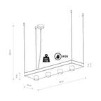 Nowodvorski Lampa wisząca PLANT 10W only LED 50/60Hz - Stal lakierowana - Czarny 9381