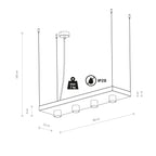 Nowodvorski Lampa wisząca PLANT 10W only LED 50/60Hz - Stal lakierowana - Czarny 9381