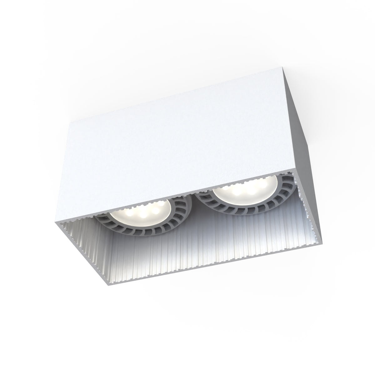 Nowodvorski Lampa downlights natynkowa GROOVE 15W only LED 50/60Hz - Aluminium lakierowane - Biały II 9383 - lampa włączona