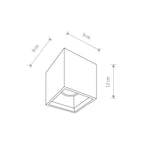 Nowodvorski Lampa downlights natynkowa BOLD S 10W only LED 50/60Hz - Beton architektoniczny - Szary 9388