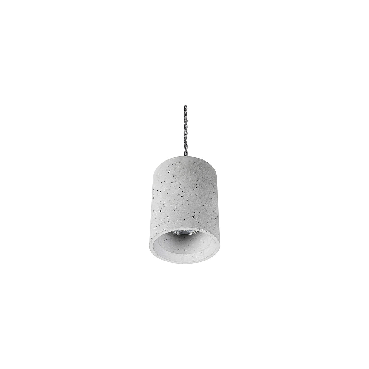 Nowodvorski Lampa wisząca SHY 10W only LED 50/60Hz - Beton architektoniczny - Szary 9391 - lampa włączona