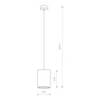 Nowodvorski Lampa wisząca SHY 10W only LED 50/60Hz - Beton architektoniczny - Szary 9391