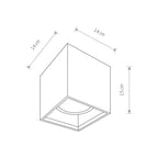 Nowodvorski Lampa downlights natynkowa BOLD M 15W only LED 50/60Hz - Beton architektoniczny - Szary 9392