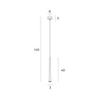 Maxlight Lampa wisząca Coffee I - Metal - Złoty P0484