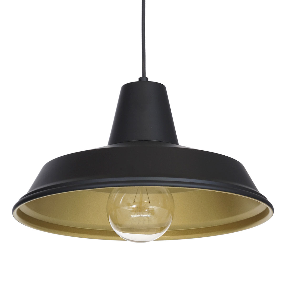 żyrandol Class black/gold 1xE27