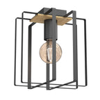 plafon Kortez black/wood 1xE27