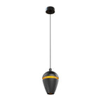 Maxlight Lampa wisząca Cometshine - Aluminium + akryl - Czarny + złoty P0471