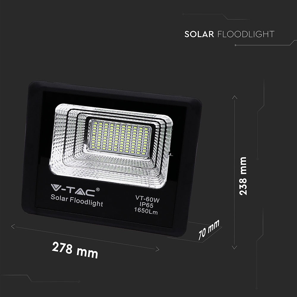 Naświetlacz solarny LED / Barwa:6000K