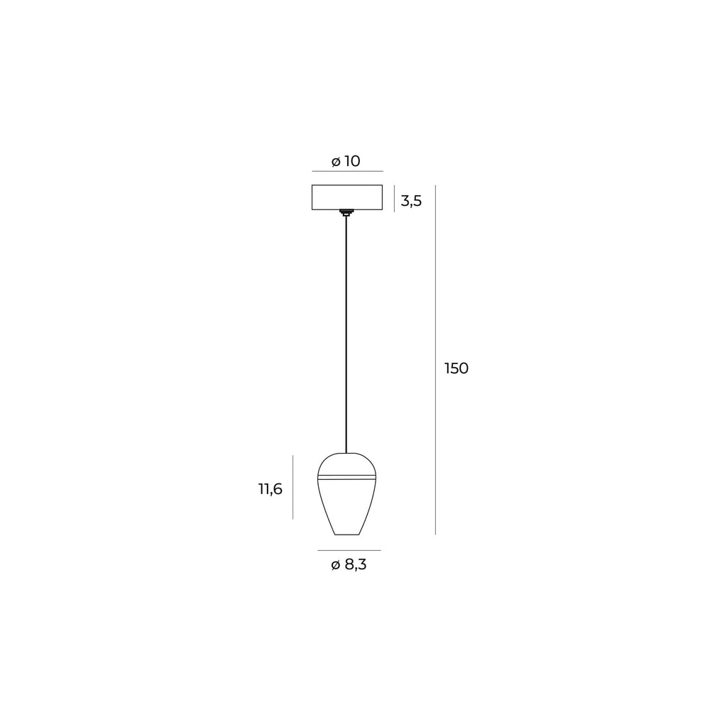 Maxlight Lampa wisząca Cometshine - Aluminium + akryl - Czarny + złoty P0471