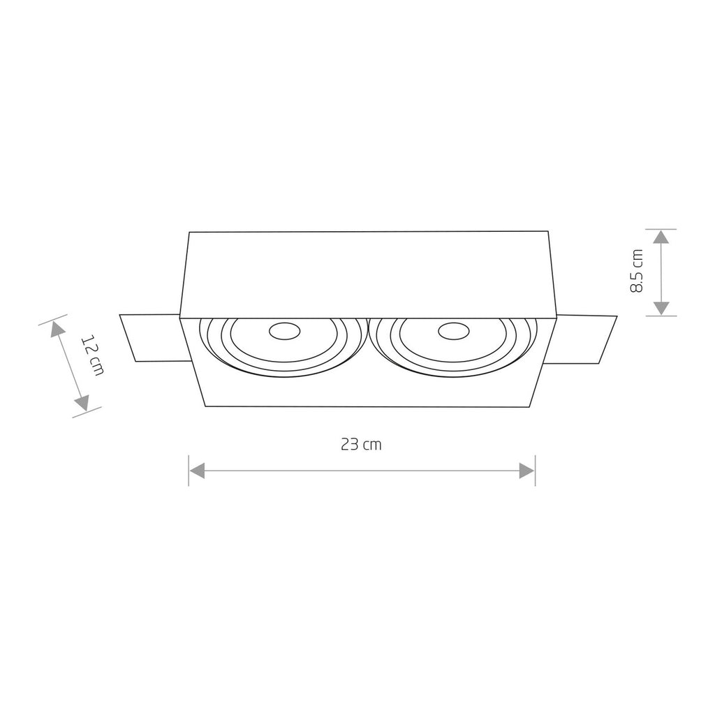 Nowodvorski Lampa downlights podtynkowa MOD PLUS 15W only LED 50/60Hz - Stal lakierowana - Czarny I 9403