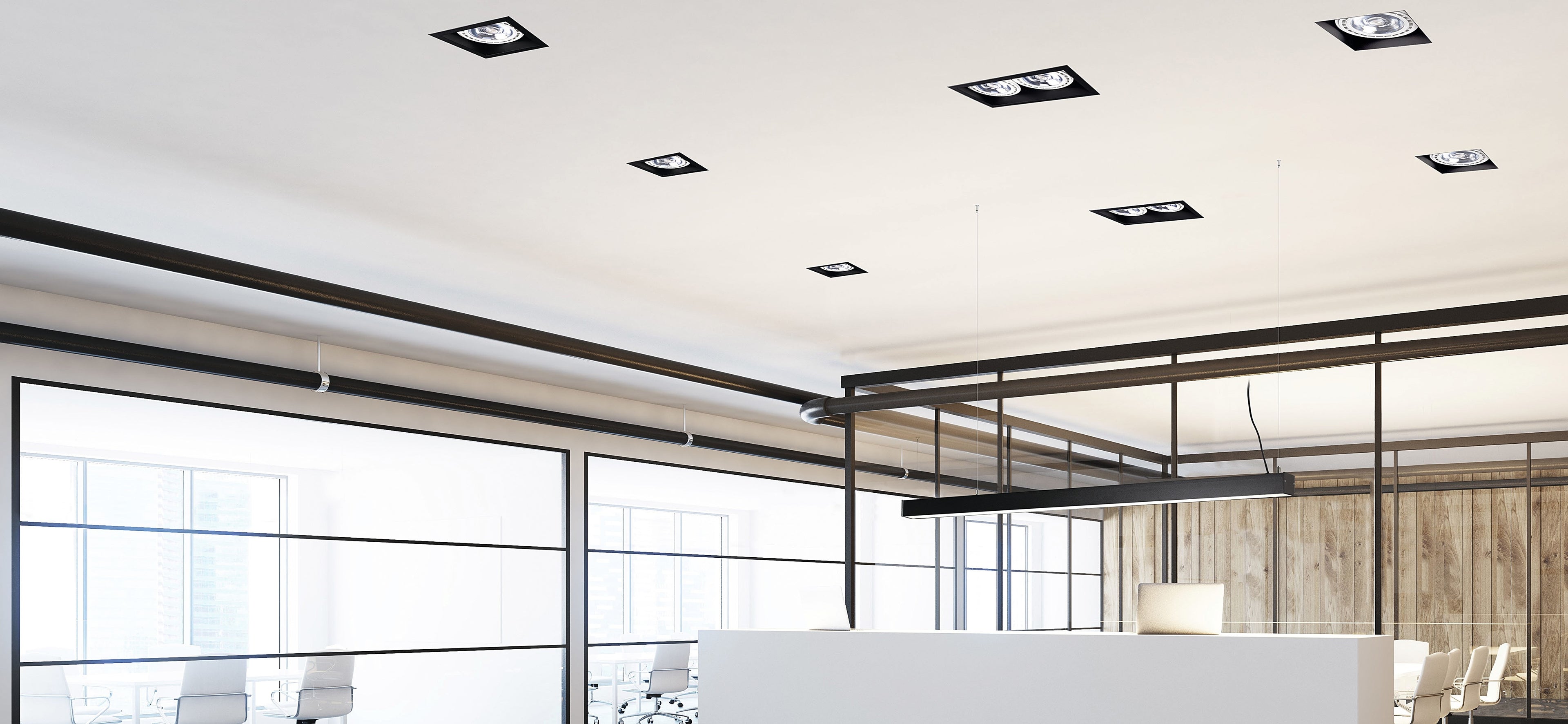 Nowodvorski Lampa downlights podtynkowa MOD PLUS 15W only LED 50/60Hz - Stal lakierowana - Czarny II 9404