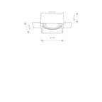 Nowodvorski Lampa downlights podtynkowa MOD PLUS 15W only LED 50/60Hz - Stal lakierowana - Czarny II 9404