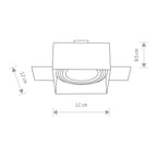 Nowodvorski Lampa downlights podtynkowa MOD PLUS 15W only LED 50/60Hz - Stal lakierowana - Biały II 9408