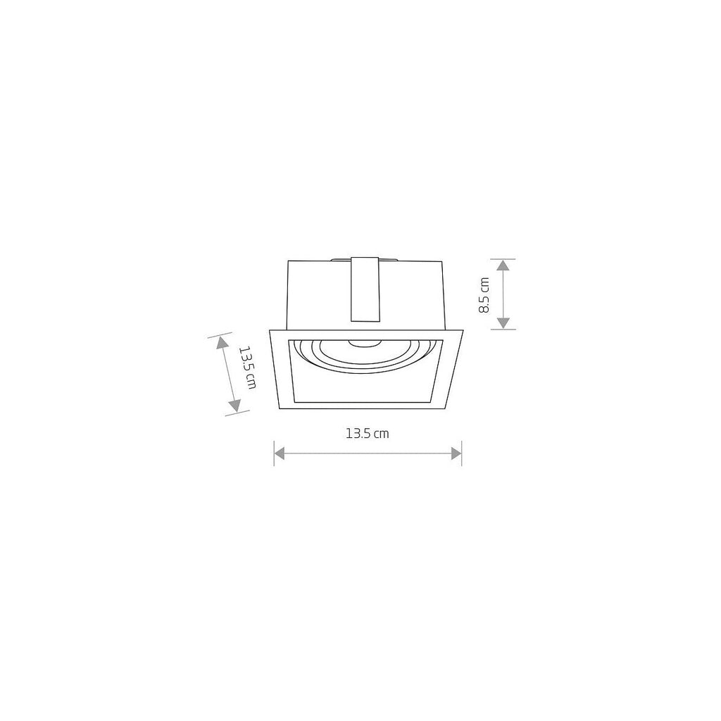 Nowodvorski Lampa downlights podtynkowa MOD 15W only LED 50/60Hz - Stal lakierowana - Biały II 9413