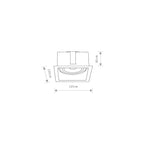 Nowodvorski Lampa downlights podtynkowa MOD 15W only LED 50/60Hz - Stal lakierowana - Biały II 9413