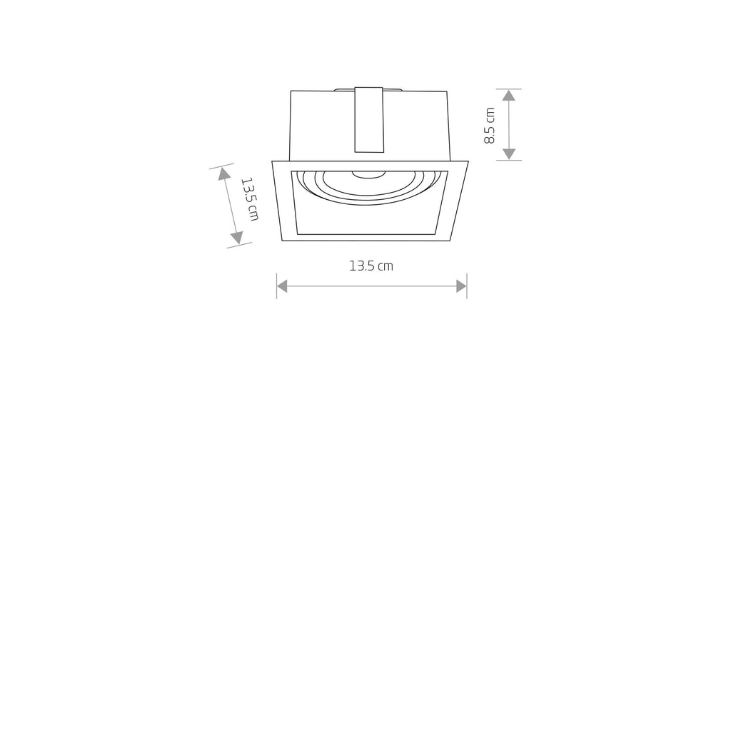 Nowodvorski Lampa downlights podtynkowa MOD 15W only LED 50/60Hz - Stal lakierowana - Biały II 9413
