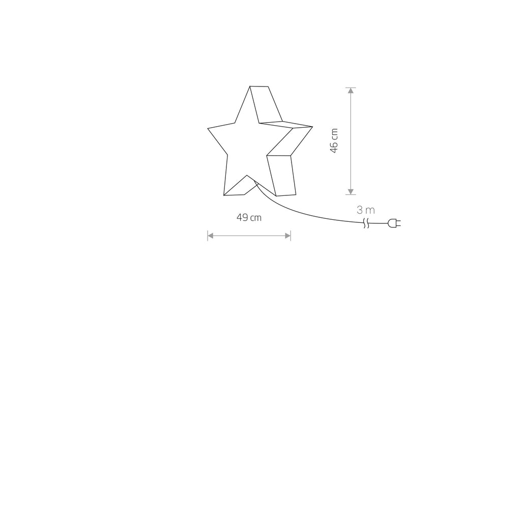 Nowodvorski Lampa stojąca STAR 25W only LED 50/60Hz IP44 - Tworzywo sztuczne PE - Biały 9426