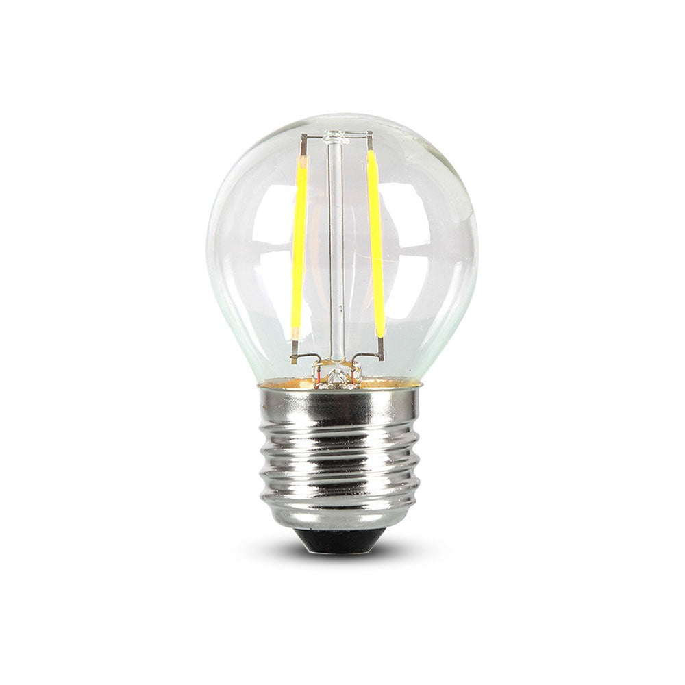4W G45 Żarówka LED Filament / Klosz Transparentny / Chip SAMSUNG / Barwa:4000K / Trzonek:E27