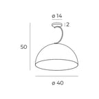 Maxlight Lampa wisząca Twenty - Stal nierdzewna + żelazo - Czarny chrom + złoty malowany P0463