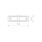 Nowodvorski System szynowy PROFILE STRAIGHT CONNECTOR 1-obwodowy Profile - Tworzywo sztuczne PC - Biały 9454