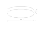 Nowodvorski Plafon KASAI 10W only LED 50/60Hz - Stal nierdzewna szczotkowana - Satynowy srebrny 9491