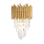 Maxlight Kinkiet Vogue - Metal + szkło - Złoty W0227