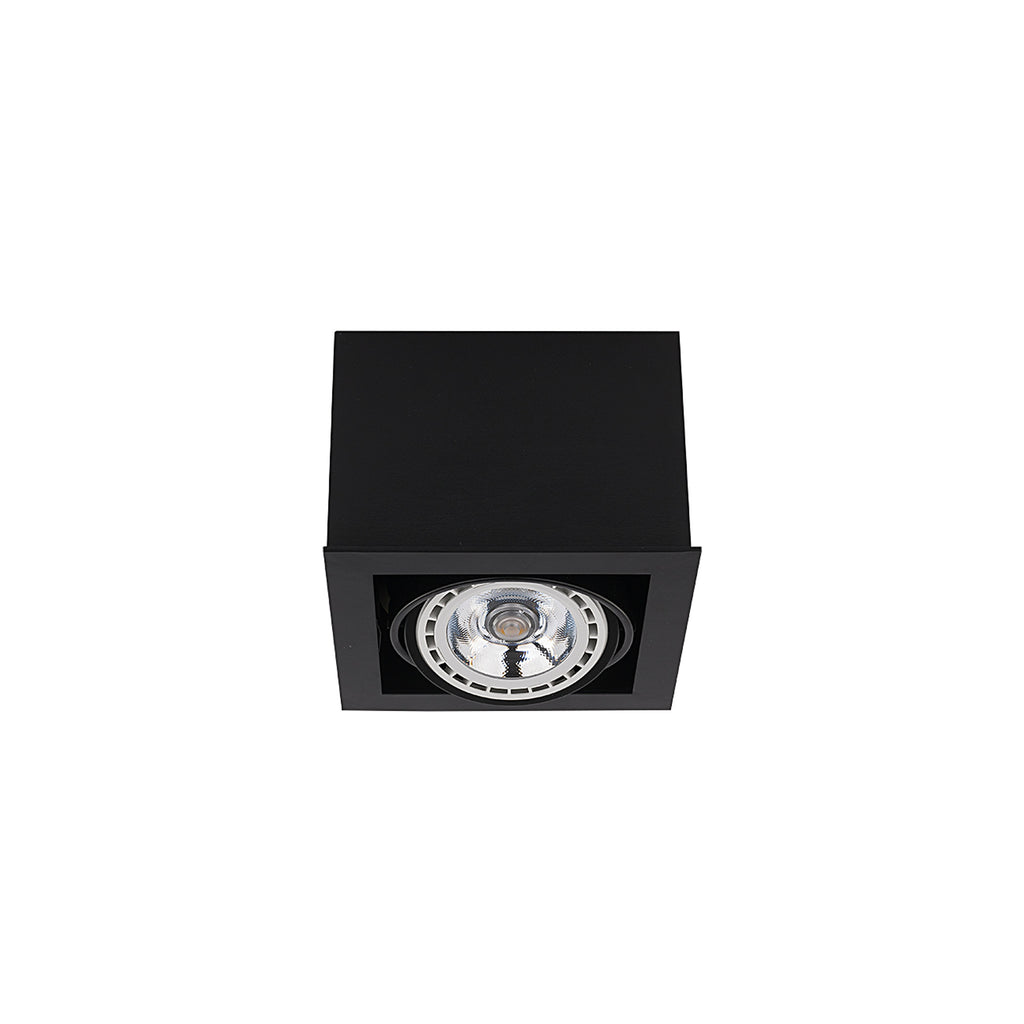 Nowodvorski Lampa przysufitowa BOX ES111 15W only LED 50/60Hz - Sklejka - Czarny II