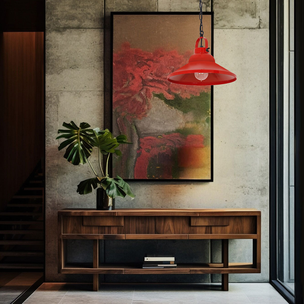 żyrandol Iron red 1xE27