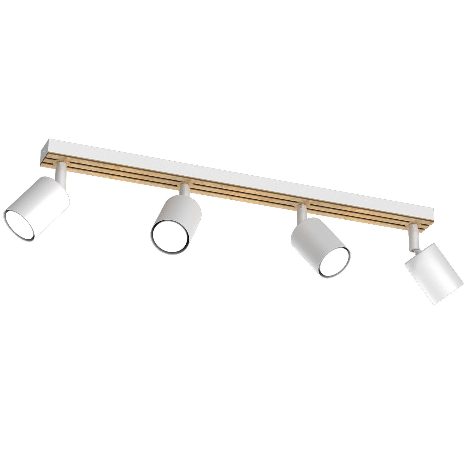 Spot Terra line 600 white/wood/white swivel 4xGU10 (Ceryfikat FSC 100%, SGSCH-COC-070615)