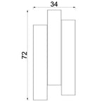 kinkiet Wall beige 6xGU10