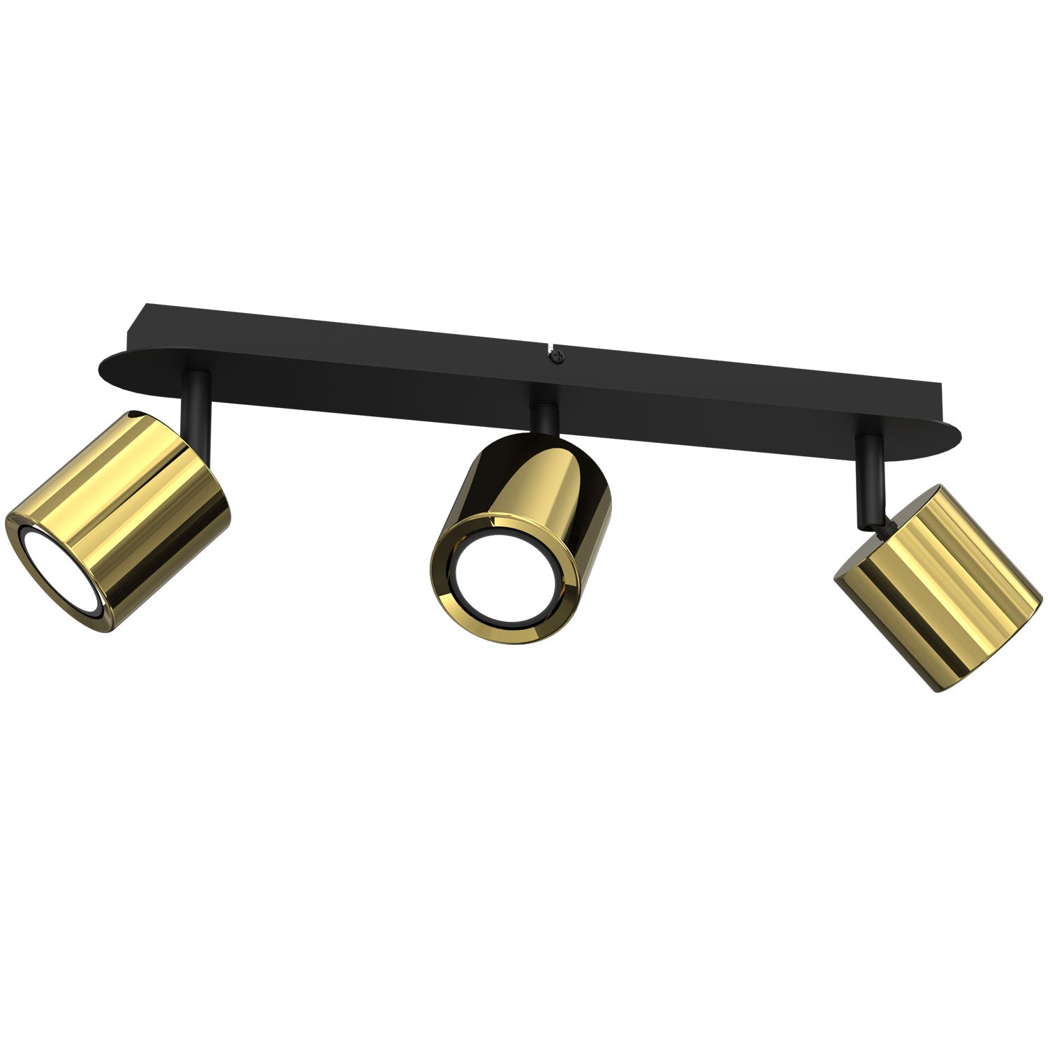 spot Demia black/brass 3xGU10