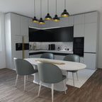 żyrandol Sven black/gold 5xE27