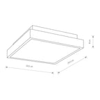 Nowodvorski Plafon BASSA LED 18W 50/60Hz - Aluminium - Chrom 9500