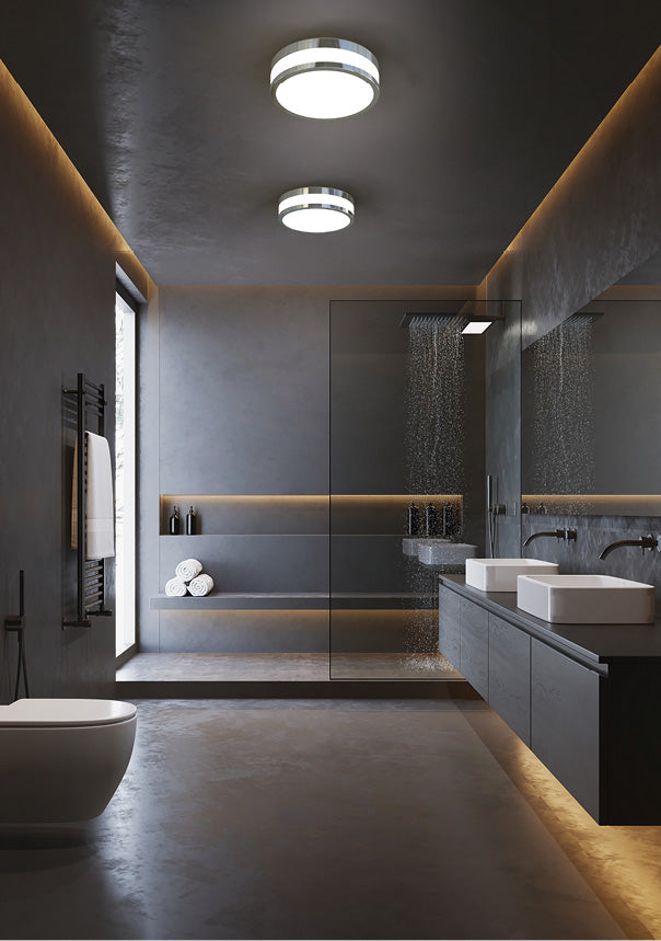 Nowodvorski Plafon MALAKKA LED 18W 50/60Hz - Stal chromowana - Biały