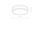 Nowodvorski Plafon MALAKKA LED 18W 50/60Hz - Stal chromowana - Biały 9501