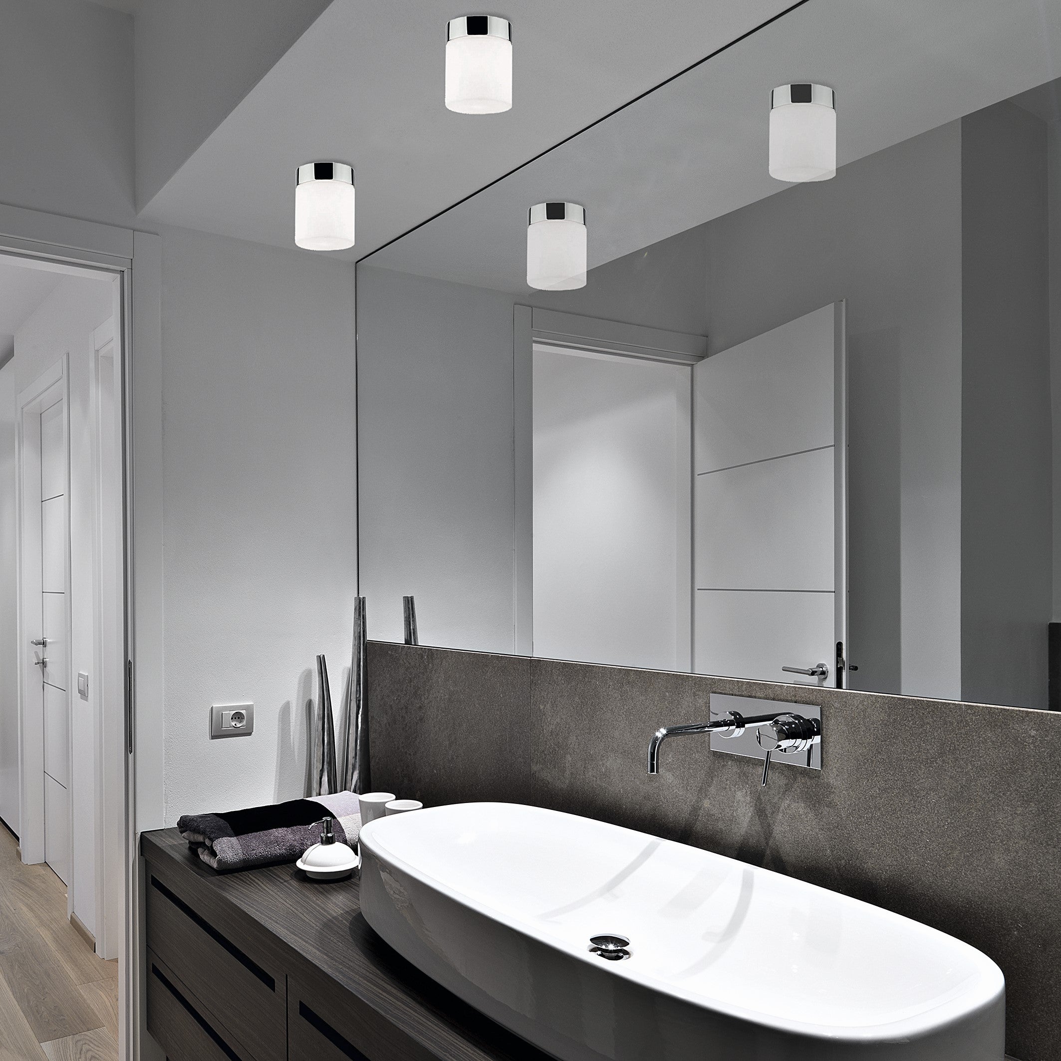 Nowodvorski Lampa przysufitowa CAYO 10W only LED 50/60Hz - Szkło - Biały II 9505