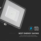 50W Naświetlacz LED / Przewód 1 [mb] / Chip SAMSUNG / Barwa:4000K / Obudowa: Czarna