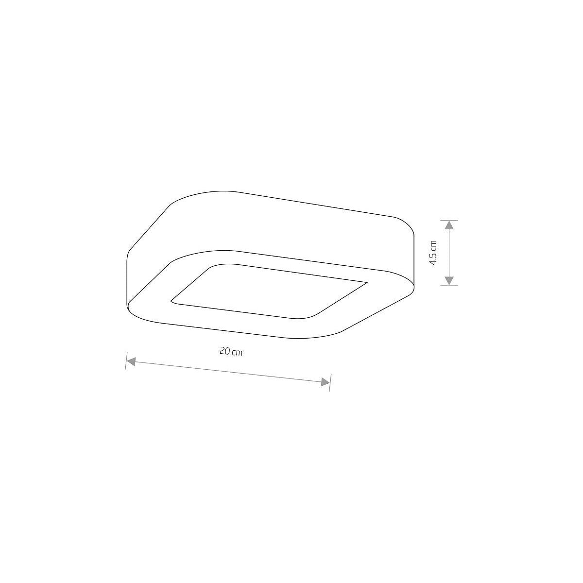 Nowodvorski Plafon PUEBLA LED 12W 50/60Hz IP54 - Aluminium lakierowane - Grafitowy 9513