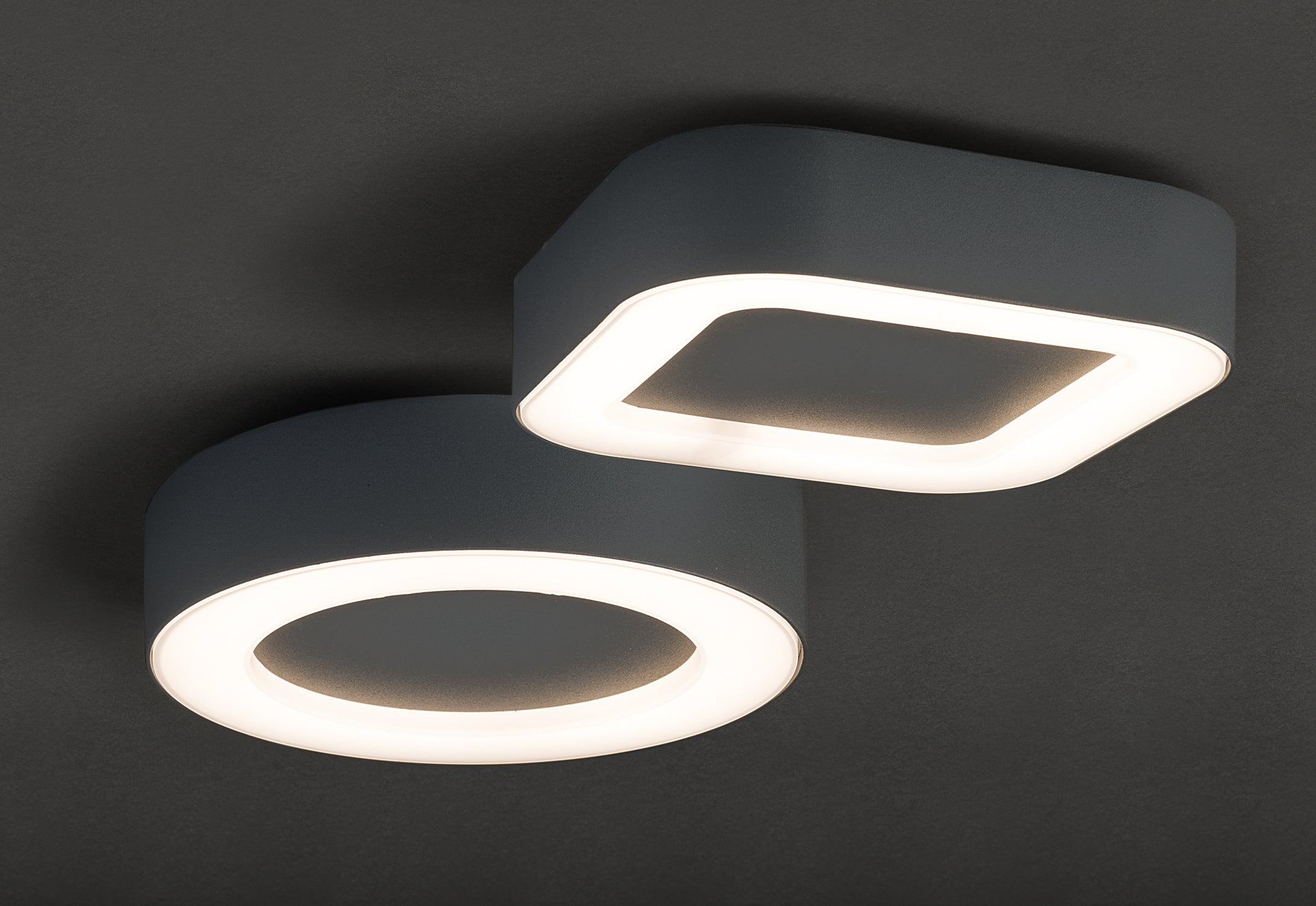 Nowodvorski Plafon PUEBLA LED 12W 50/60Hz IP54 - Aluminium lakierowane - Grafitowy