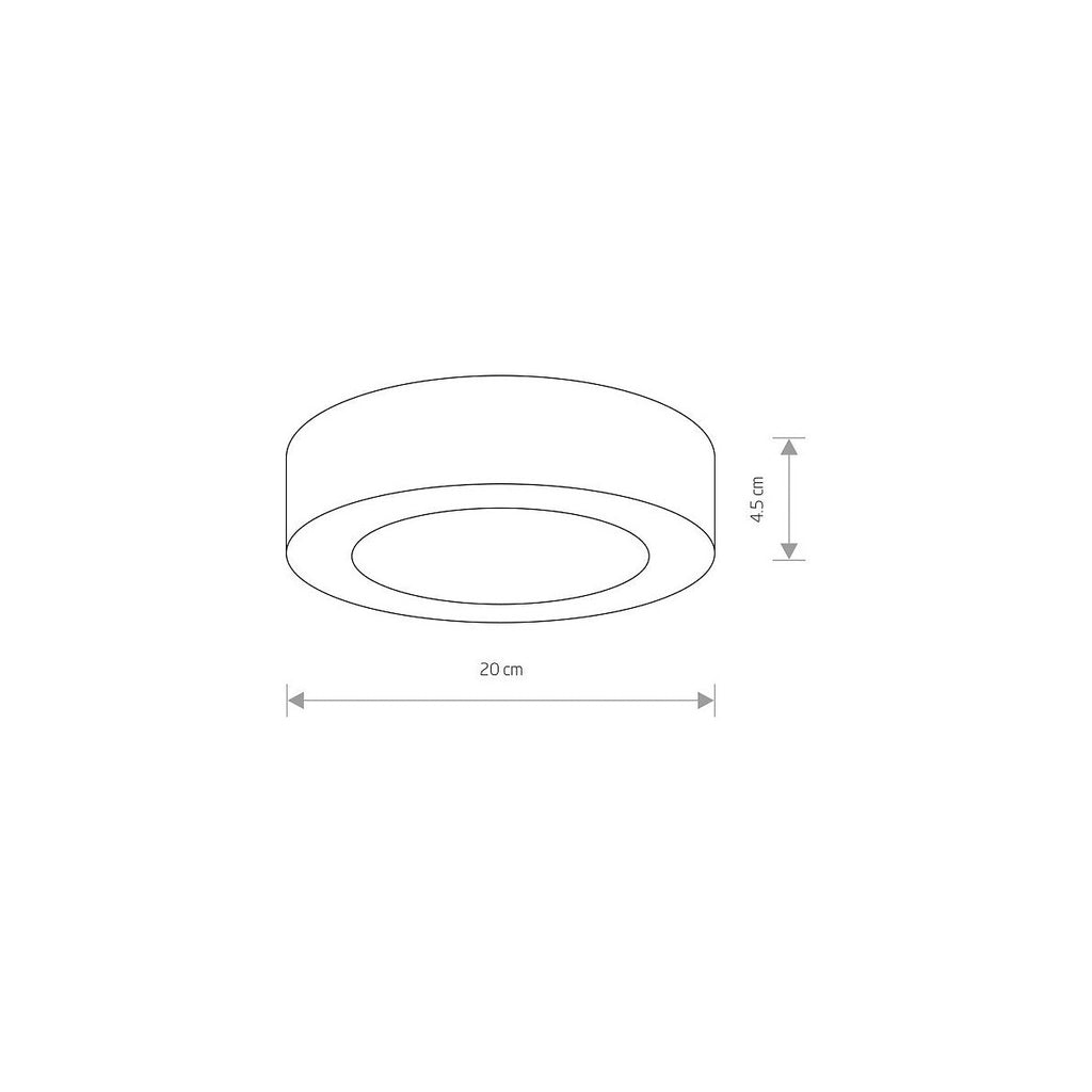Nowodvorski Plafon MERIDA LED 12W 50/60Hz IP54 - Aluminium lakierowane - Grafitowy 9514